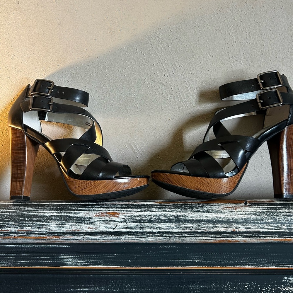 Black Strappy Heels